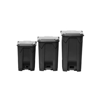 Plastic euro voet pedaalafval afvalcontainer